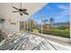 Bright, screened lanai with views of the private yard at 3390 Yonge Ave # 41, Sarasota, FL 34235