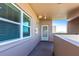 Private balcony with a view from Unit 606 at 3620 Ironwood Cir # 606, Bradenton, FL 34209