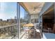Relaxing lanai with seating, ceiling fan and bright views at 3620 Ironwood Cir # 606, Bradenton, FL 34209