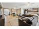 Stylish living room blends comfort and design with tile floors and an open layout at 6381 Mighty Eagle Way, Sarasota, FL 34241