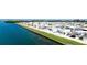 Aerial view of waterfront homes showcases coastal community living and amenities at 10315 Cortez W Rd # 8Bv, Bradenton, FL 34210