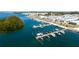 Beautiful aerial view of the marina and community at 10315 Cortez W Rd # 8Bv, Bradenton, FL 34210