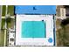 Aerial view of the community pool and lounge area at 10315 Cortez W Rd # 8Bv, Bradenton, FL 34210