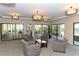 Community lounge with seating and views from sliding glass doors at 1104 Benjamin Franklin Dr # 519, Sarasota, FL 34236