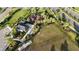 Aerial view of the community playground and dog park, surrounded by trees at 11252 Fieldstone Dr, Palmetto, FL 34221