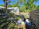Cozy backyard firepit area with seating, perfect for outdoor entertaining and relaxation at 2425 21St St # B, Sarasota, FL 34234