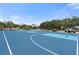 Outdoor basketball court with painted surface and hoops surrounded by chain-link fence at 303 Bryn Mawr Is, Bradenton, FL 34207