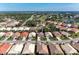 Aerial view of a well-maintained neighborhood with tree-lined streets, landscaping, and a community pond at 322 Langholm Dr, Venice, FL 34293