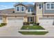 Attractive townhome with a well-maintained front yard and a convenient two-car garage, adding to its appeal at 3664 Course Dr, Sarasota, FL 34232