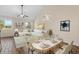 Inviting living and dining area with stylish furnishings, providing a comfortable and elegant living space at 3664 Course Dr, Sarasota, FL 34232