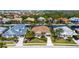 Panoramic aerial view of the property showcasing its prime location in a desirable neighborhood at 4741 Pinnacle Dr, Bradenton, FL 34208