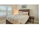 Comfortable bedroom with wood floors, plantation shutters, and classic furnishings at 4741 Pinnacle Dr, Bradenton, FL 34208