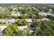 Panoramic aerial view showcasing the neighborhood's well-maintained homes, lush landscapes, and proximity to community amenities at 4915 Old Tree Pl, Sarasota, FL 34233