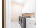 The laundry room features a washer and dryer, a sink, and built-in cabinets at 4915 Old Tree Pl, Sarasota, FL 34233