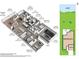 Detailed floor plan showing the layout of the home, including bedrooms, living areas, and screened lanai at 5590 Rain Lily Ct, Sarasota, FL 34238
