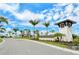 Landscaped entrance to Wellen Park Golf & Country Club, showcasing the community's well-maintained aesthetic and upscale design at 568 Sheridan Dr, Venice, FL 34293
