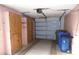 Spacious garage features built in storage and an automatic overhead door at 6309 35Th W Ave, Bradenton, FL 34209