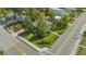 Aerial view of home with mature landscaping and brick pathway at 640 N Osprey Ave, Sarasota, FL 34236
