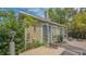 The exterior backyard patio features a brick patio with French doors at 640 N Osprey Ave, Sarasota, FL 34236