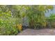 Outdoor shed surrounded by lush plants in fenced backyard at 640 N Osprey Ave, Sarasota, FL 34236