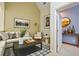 Bright living room with neutral tones, stylish furniture, and modern decor create a cozy atmosphere at 7340 Villa D Este Drive, Sarasota, FL 34238
