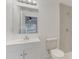 Clean, modern bathroom with updated vanity, tile flooring and a spacious tiled shower at 842 31St E Ave, Bradenton, FL 34208