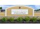 Welcoming Harmony Reserve entrance sign at Lakewood Ranch, with stone base and manicured landscaping at 11828 Sky Acres Ter, Bradenton, FL 34211