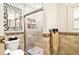 Bathroom with glass shower, and tile at 1538 S Orange Ave, Sarasota, FL 34239