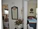 Hallway view showing bathroom and bedroom at 1711 30Th W St, Bradenton, FL 34205