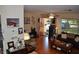 Inviting living room with hardwood floors, comfortable seating, and bright natural light at 1711 30Th W St, Bradenton, FL 34205