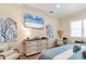 Bedroom featuring a dresser with modern accents, and a view of the bed at 1727 88Th Nw Ct, Bradenton, FL 34209