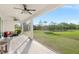Spacious, covered patio offers a seamless transition to the outdoors, perfect for relaxation and entertaining at 30416 Saddlebag Trl, Myakka City, FL 34251