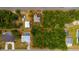 Aerial view of the property with a red outline at 3320 Audette St, Port Charlotte, FL 33948