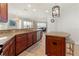 Spacious kitchen featuring an island, stainless steel appliances, and a view into the living area at 3420 77Th W St # 202, Bradenton, FL 34209