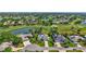 An aerial shot of a residential community showcasing golf course views at 3725 Spyglass Hill Rd, Sarasota, FL 34238