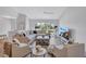 Open concept living room with comfortable seating, modern decor, and expansive windows offering abundant natural light at 3725 Spyglass Hill Rd, Sarasota, FL 34238
