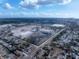 An aerial image of a large construction site with new buildings and infrastructure in a residential area at 3811 30Th S Ave, St Petersburg, FL 33711