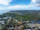 Aerial view showing waterfront homes, mangrove tunnels, and bay at 3811 30Th S Ave, St Petersburg, FL 33711