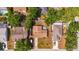 Aerial view featuring rooftops and backyard features with potential outdoor living, close to a swimming pool at 4311 2Nd E Ave, Bradenton, FL 34208