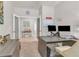 Office space featuring dual monitors, a white board, and French doors leading to another room at 4406 Baltry Ct, Bradenton, FL 34211