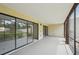 Relaxing screened patio offering transition to backyard at 510 Spring Lakes Blvd, Bradenton, FL 34210
