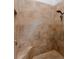 The beautiful shower with a built-in seat at 5151 Jasmine Way, Palm Harbor, FL 34685