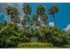 Well maintained Lansbrook Commons community sign surrounded by lush tropical landscaping at 5151 Jasmine Way, Palm Harbor, FL 34685