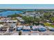 Aerial view of a waterfront community, showcasing proximity to water and marina at 7 Braden Castle Dr, Bradenton, FL 34208