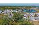 Panoramic aerial view of the residential community, showcasing pond and lake views at 7 Braden Castle Dr, Bradenton, FL 34208