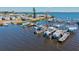 Community boat docks with boat slips and waterfront access, perfect for boating and fishing at 7 Braden Castle Dr, Bradenton, FL 34208