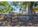 Stone ruins are fenced off at the location of the historic Braden Castle in this view at 7 Braden Castle Dr, Bradenton, FL 34208