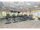 State-of-the-art treadmills and ellipticals in a well-equipped fitness center at 7664 Camminare Dr, Sarasota, FL 34238