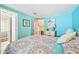 Comfortable bedroom with easy access to the bathroom and closet space at 8534 Imperial Cir, Palmetto, FL 34221