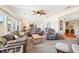Spacious living room with large windows, plush furniture, and an open layout for entertaining at 8534 Imperial Cir, Palmetto, FL 34221